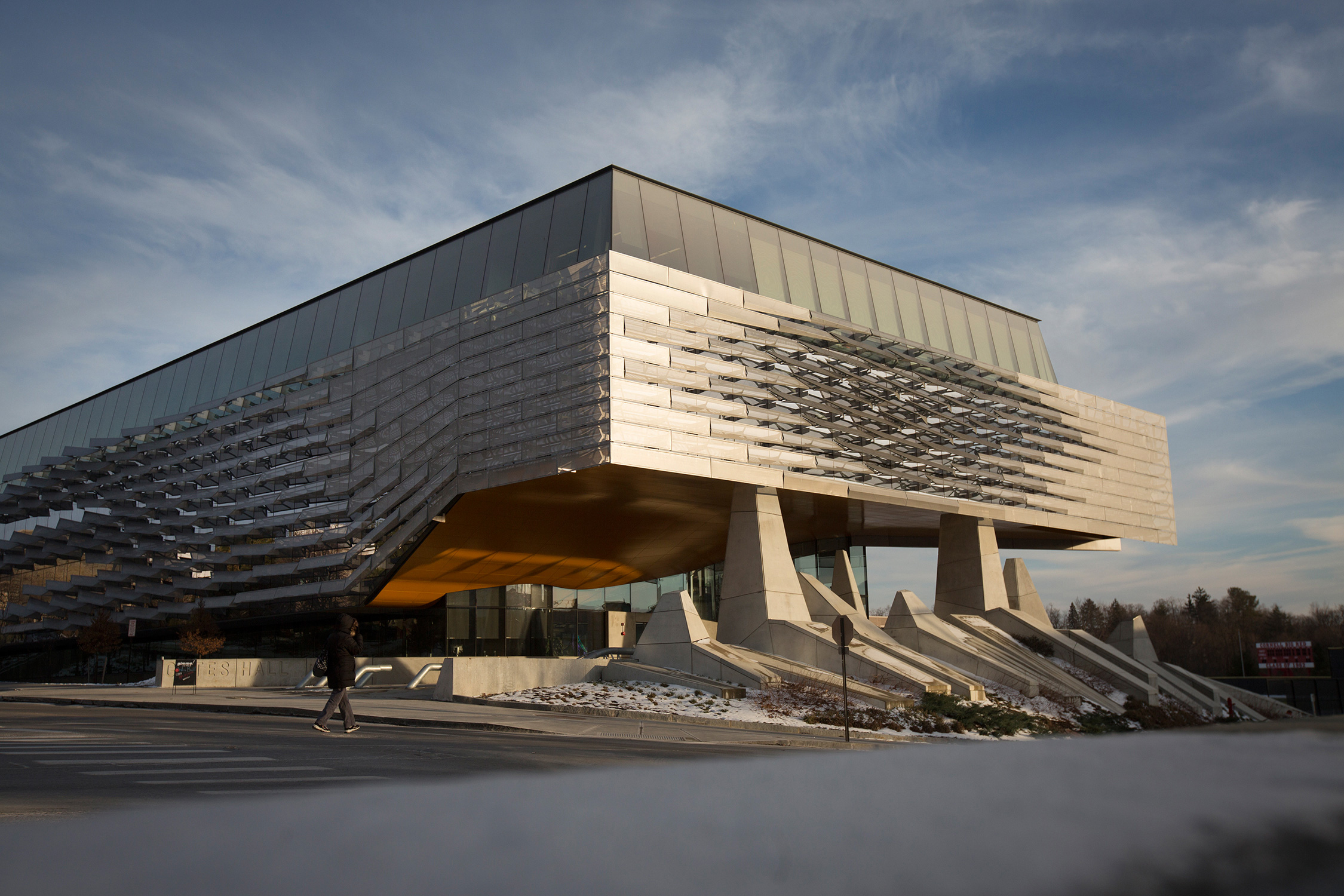 An exterior shot of Gates Hall on Cornell's Ithaca campus. An exterior shot of Gates Hall on Cornell's Ithaca campus.